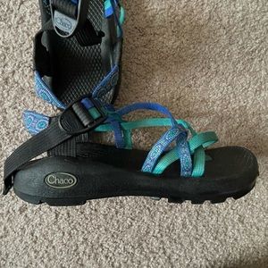 Two toned with toe strap, Chacos, size 7 women’s